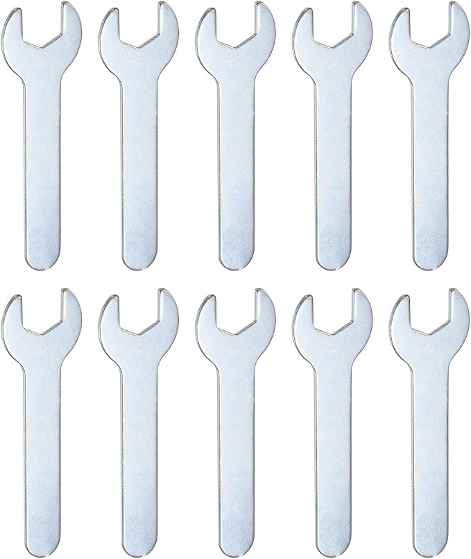 HARFINGTON 10pcs Small Wrench 11x70x1.5mm Metric U-Shaped Single Open Ended by HARFINGTON