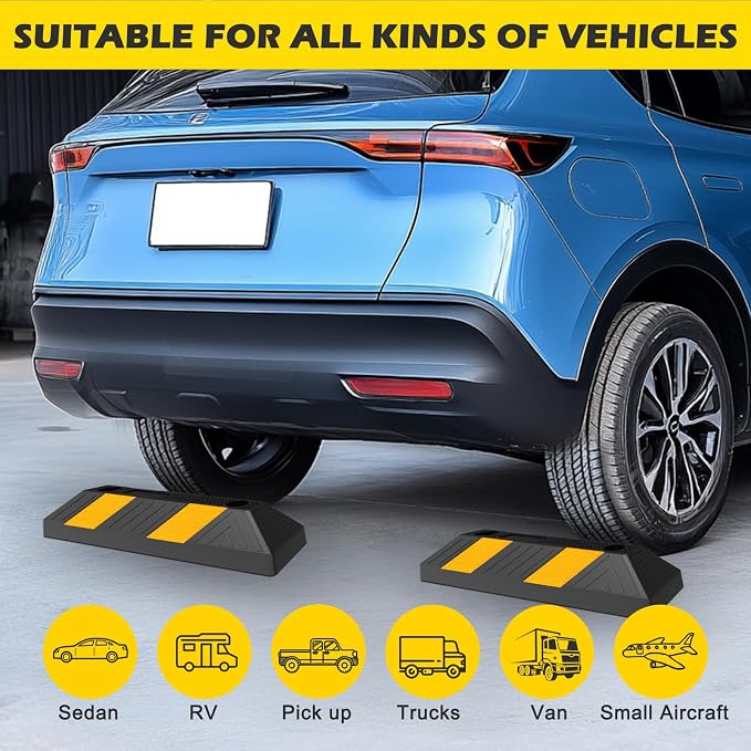 20" Rubber Parking Curb Stop, Car Stopper - Image 6