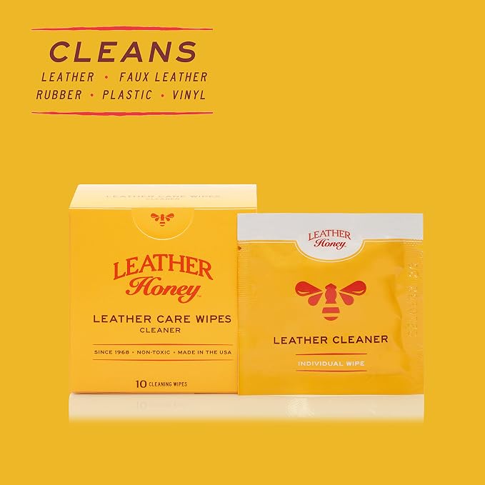 Leather Honey Leather Cleaner Wipes: Clean Leather On-The-Go. Cleaning Wipes - Image 2