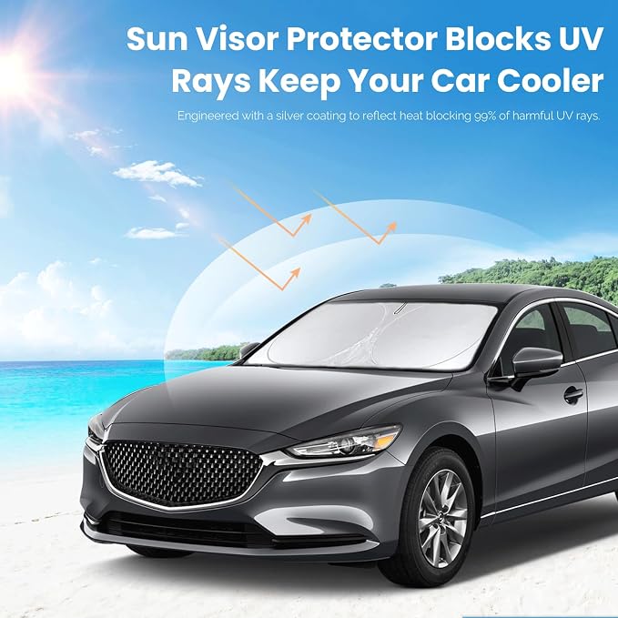 Custom Fit Mazda 6 Windshield Sunshade - Image 5