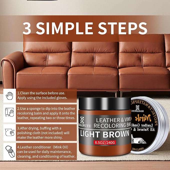 8.5oz Leather Recoloring Balm - Image 4