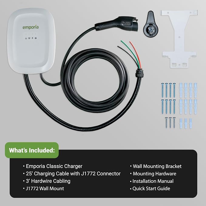 EMPORIA Level 2 EV Charger w/ J1772 Charger, 48 amp, Preconfigured - Image 3