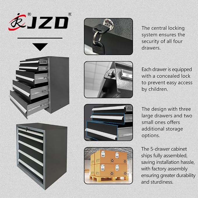 Steel Garage Storage Cabinet System, Tool Organization, - Image 6