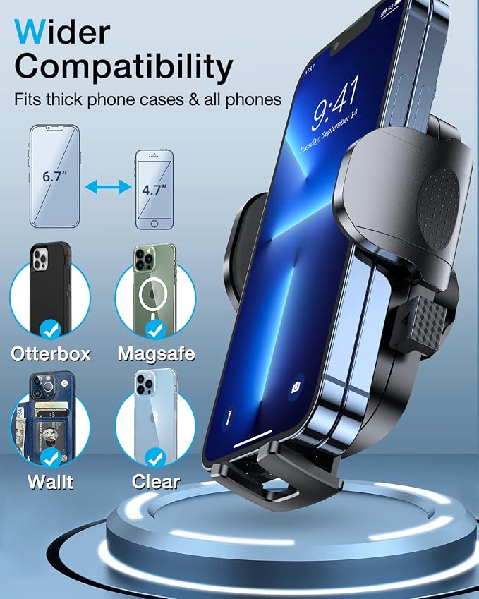 HTU 2025 Upgraded Car Phone Holder 【Safety Certs & No Smell】 Cell Phone Holder - Image 5