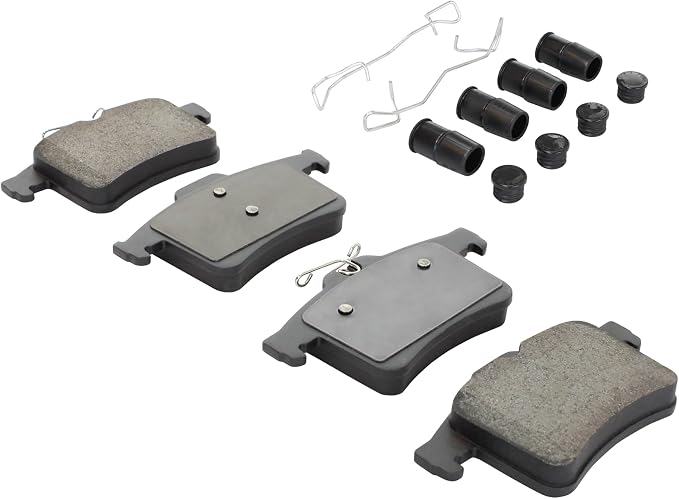 Premium Semi-Metallic Rear Brake Pads Compatible - Image 2