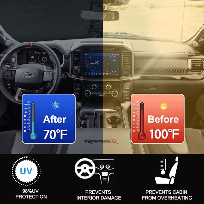 2025 Upgrade Front Windshield Sunshade fit - Image 2
