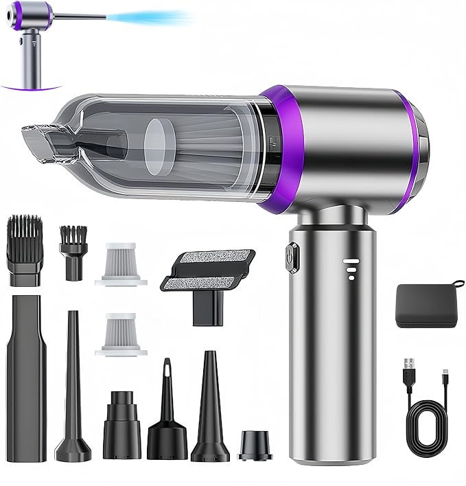 Handheld Car Vacuum Cleaner, 21000PA Rechargeable High Power Cordless Mini by Unknown