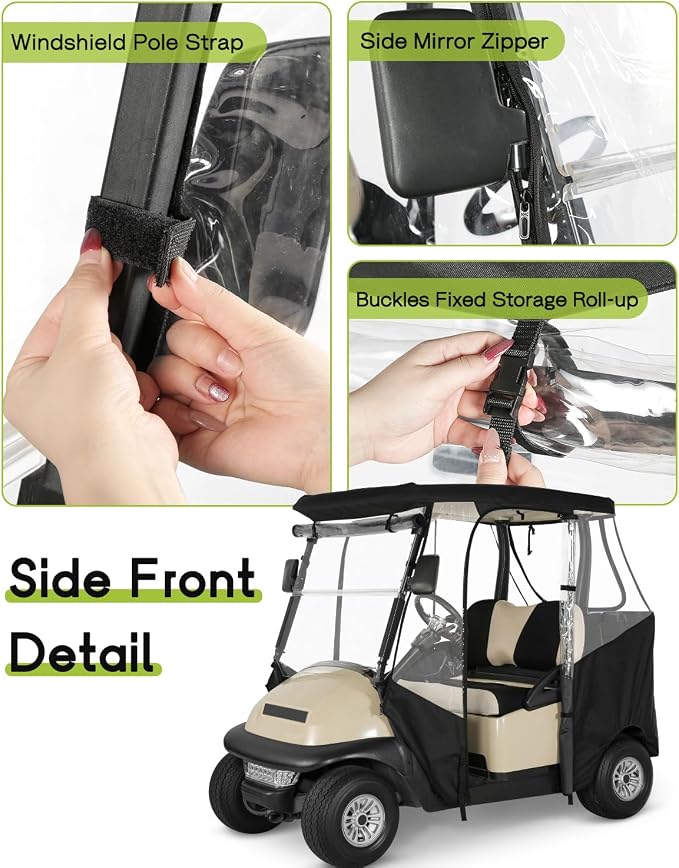 Golf Cart Enclosure 2 Passenger - Image 3