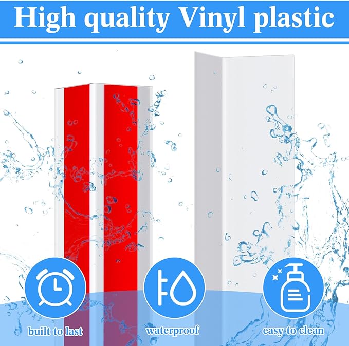 Sasylvia 10 Pcs Wall Corner Protector Guards, 2-3/8 x 48 Inches Self Adhesive - Image 3
