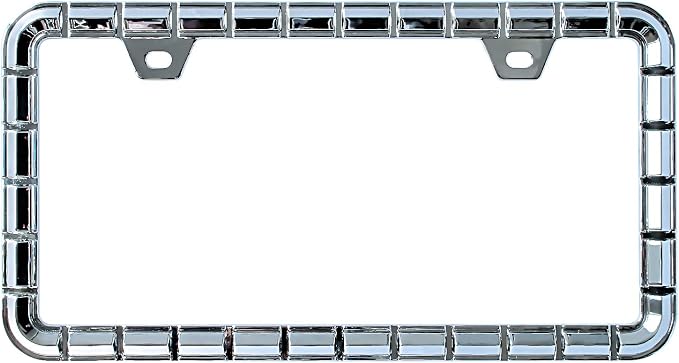 Creathome 3D Chrome License Plate Frames, Pure Zinc Alloy Metal - Image 4