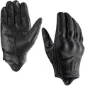 Harssidanzar Women's Motorcycle Gloves, Leather Motorcycle Gloves, Motorbike by Harssidanzar