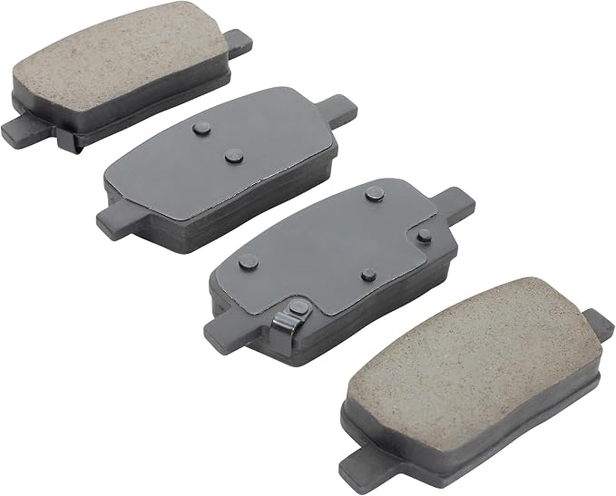 Premium Semi-Metallic Rear Brake Pads Compatible - Image 2