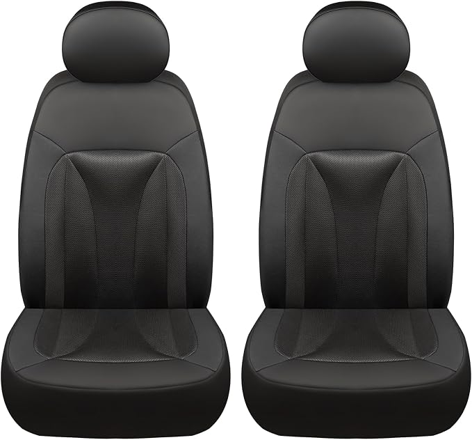 GIANT PANDA 2 Pcs Front 3D Air Mesh Car Seat Cover Custom Fit Ford F150 F250 - Image 8