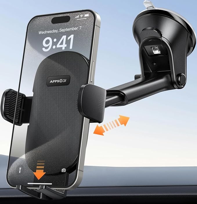 APPS2Car Car Phone Holder Mount, Dashboard/Windshield/Cell Phone Holder - Image 8