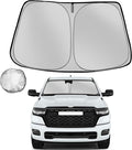 Windshield Sun Shade for 2019-2025 Dodge Ram 1500 Crew Cab, Mega Cab Pickup by Fonowka