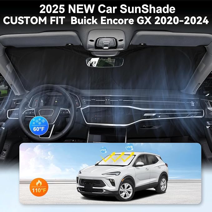 Custom fit Encore GX Windshield Sunshade - Image 4