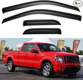 Window Visors Rain Guards for 2004-2014 Ford F150 SuperCab, Out-Channel Window by YQAUTEC