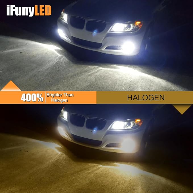 5202 5201 LED Bulbs, PS19W Fog Light 6500K Cool White - Image 2