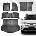 Vanseno Floor mats & CargoTrunk Liners and Backrest Mat Full Set Compatible by Vanseno