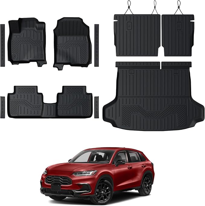 Floor Mats Set for Honda HR-V 2026 2025 2024 2023, Full Coverage All Weather by GALVAGNITE