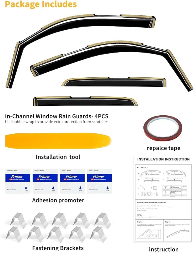 in-Channel Window Rain Guards Fit - Image 9