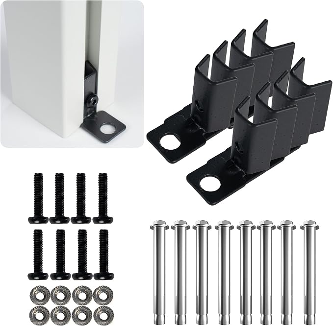 Kozyard Ground Mounting Kit for 4-Panel Privacy Screens – Perfect for Securing by Kozyard