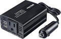 150W Car Power Inverter DC 12V to 110V AC Car Adapter by Bapdas