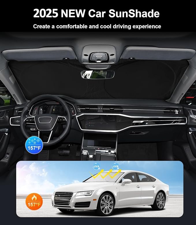 Custom Windshield Sunshade for Audi A4 A5 & S5 RS5 2018-2022 2023 2024 2025 - Image 3