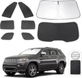 TINGLU 8PCS Window Shades for Jeep Grand Cherokee 2011-2021 Accessories Car by TINGLU