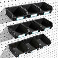 FRIMOONY Pegboard Bins with Hooks and Labels, by FRIMOONY
