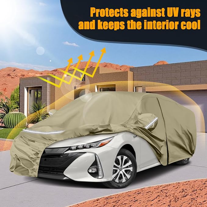 Waterproof Car Covers Replace for 2004-2025 Toyota Prius, Windproof Bands for - Image 7
