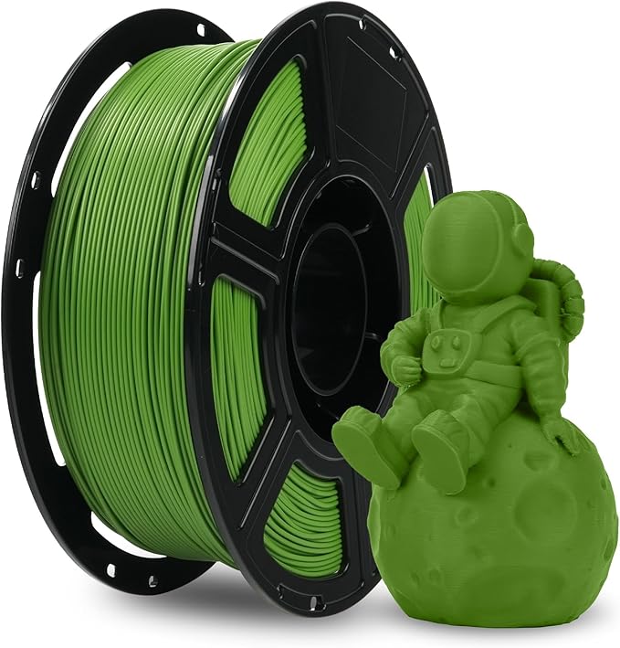 FLASHFORGE PLA Filament 1.75mm +/- 0.02mm, Matte Green 3D Printer Filament 1kg by FLASHFORGE