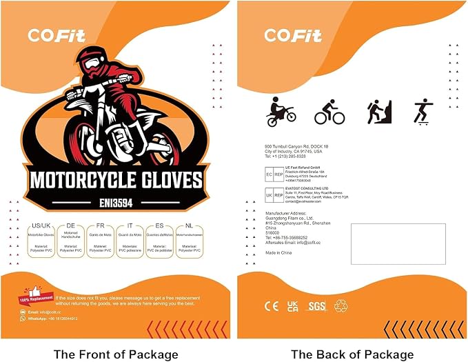 COFIT Motorcycle Gloves Breathable, Touchscreen Motorbike Gloves Anti-Slip - Image 6
