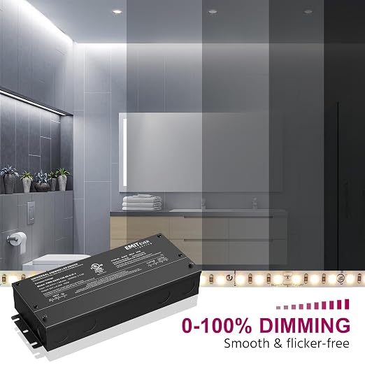 EMITEVER Dimmable Led Driver, 150W AC 110V-277V to DC 24V Transformer, 5-in-1 - Image 6
