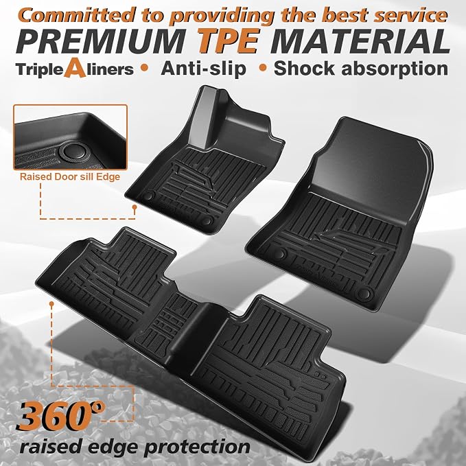 TripleAliners All Weather Floor Mats Compatible - Image 2