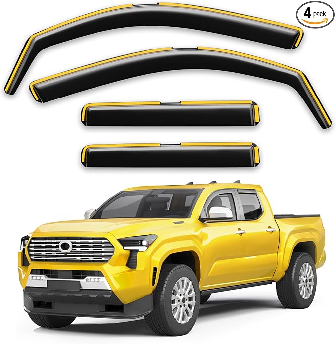 in-Channel Window Rain Guards Fit by Unknown