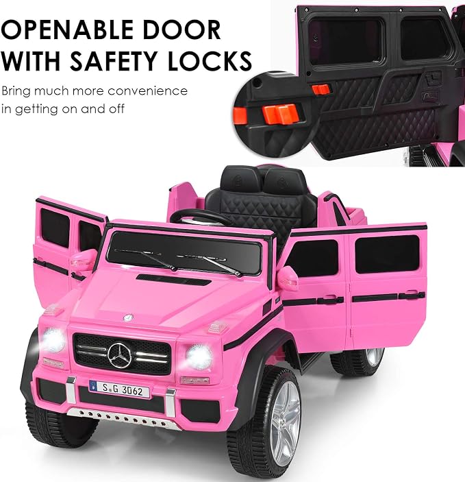 HONEY JOY Ride On Truck, Licensed Mercedes-Benz Maybach G650 Battery Powered - Image 7