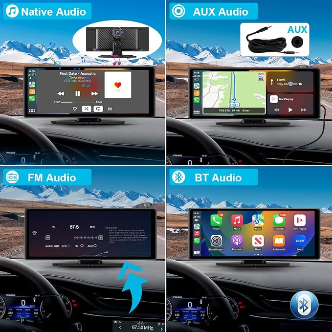 10.26" Portable Apple Carplay Screen - Image 5