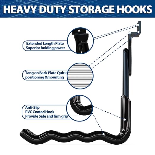 3-H Slatwall Accessories 10 Wave Hooks, Slatwall Hooks & Hangers, Slat Wall - Image 4