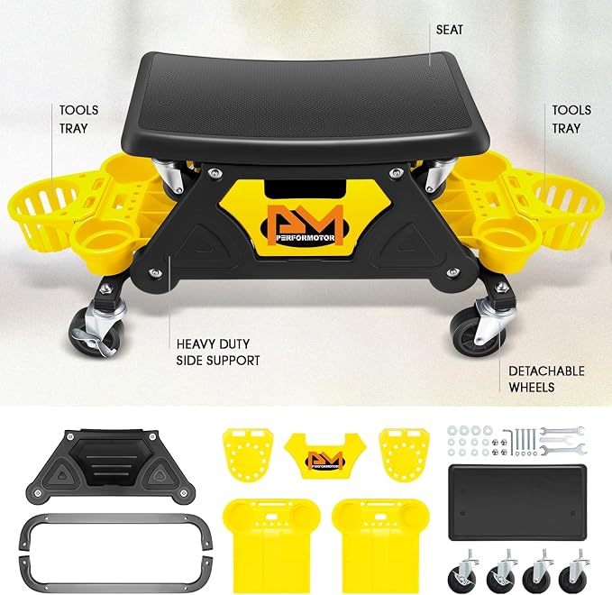 PM PERFORMOTOR Mechanic Stool - Image 2