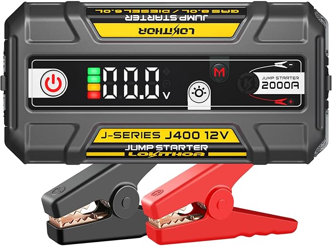J400 Jump Starter with ConnectMax Tech, 2000A 12V Battery Jumper Starter by LOKITHOR