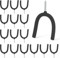 HUHOLE Screw in U Hook, Shovel Holder Wall Mount, U Hooks by HUHOLE