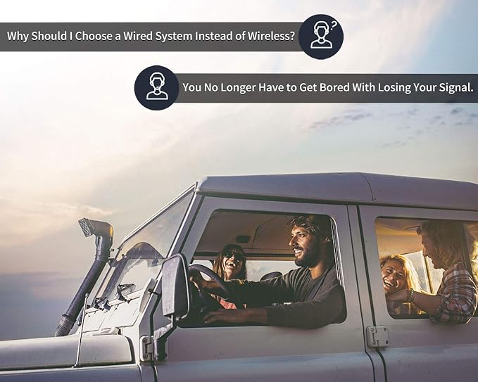 Fookoo HD 1080P 7" Wired Backup Camera System, 7-inch Quad Split Screen Monitor - Image 8