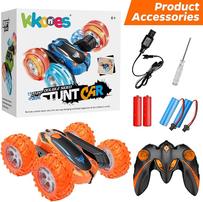 Remote Control Car, 2.4GHz Electric Race Stunt Car, Double Sided 360° Rolling - Image 4