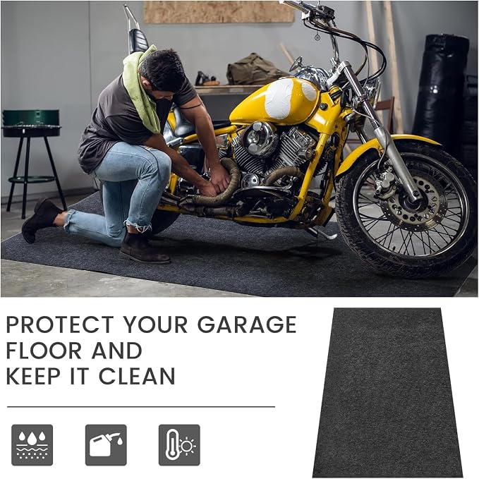 60 x 36 Inch Oil Spill Mat, Garage Floor Mat Under Car Driveway Mats Oil Leaks - Image 5
