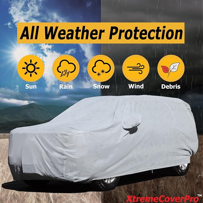 All Weather Waterproof car Cover Easy Access Zipper Good - Image 9