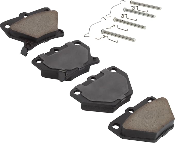 Premium Semi-Metallic Rear Brake Pads Compatible - Image 2
