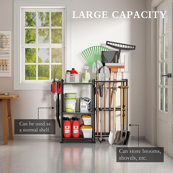 Garden Tool Organizer Storage Metal Yard Tool Organizer Heavy Duty Garden Tool - Image 7