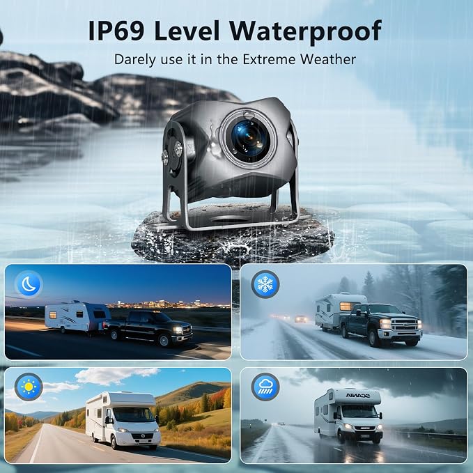 5 Channel Backup Camera System, Carplay & Android Auto, GPS Navigation - Image 7