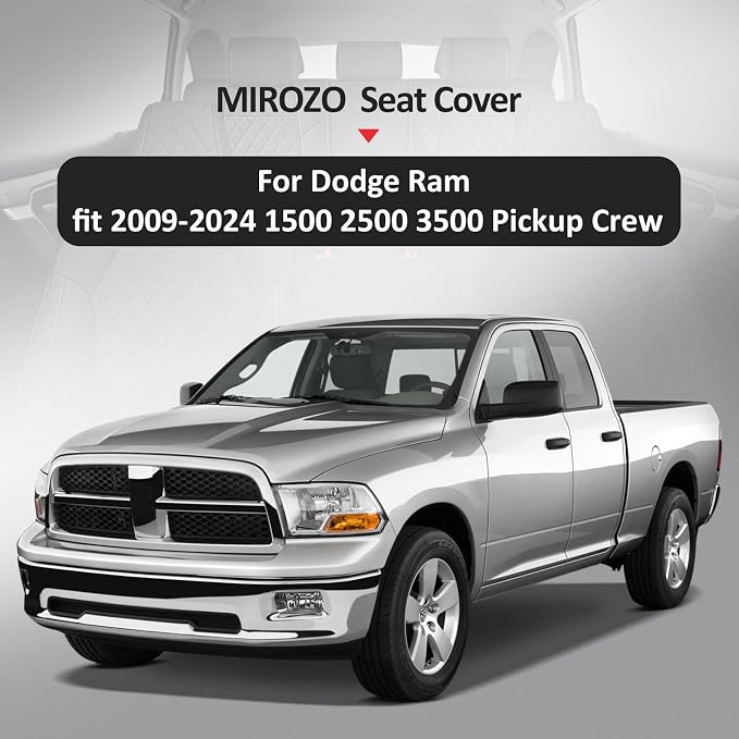 MIROZO Seat Covers for Ram, Waterproof Truck Seat Covers Compatible - Image 7